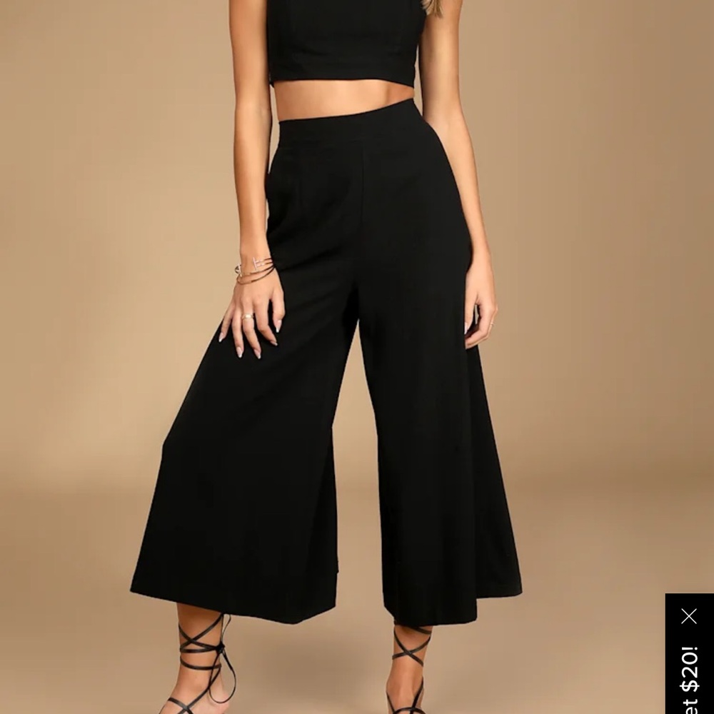 Lulu's Black Wide Leg Pants